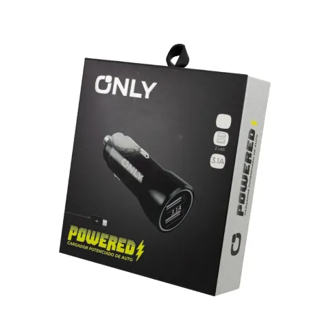 CARGADOR 12V POTENCIADO MOD 35 - ONLY - POWERED - V8 - NEGRO