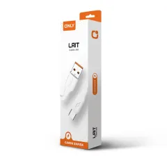 CABLE USB TIPO C MODO-128 LAIT - ONLY - BLANCO