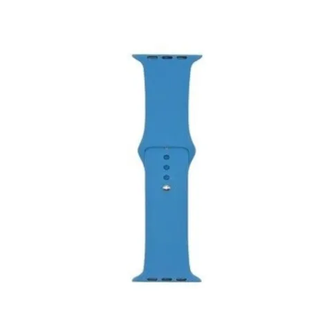MALLA RELOJ MODS-753 SILICONA LISA 42 - ST - AZUL