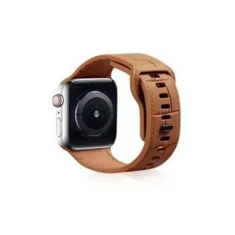 MALLA RELOJ MODS-762 SILICONA ELEGANTE 38 - ST - MARRON