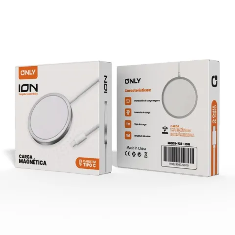 CARGADOR WIRELESS MODS-722 ION - BLANCO