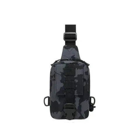 BOLSO MORRAL CUADRADO MODS-772 - ST - CAMUFLADO NEGRO