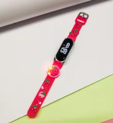 WATCH BAND KIDS FRUTILLA C/LUCES MODV-003L - VARIOS - ROJO