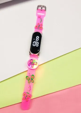 WATCH BAND KIDS MARIPOSA C/LUCES MODV-003L - VARIOS - ROSA
