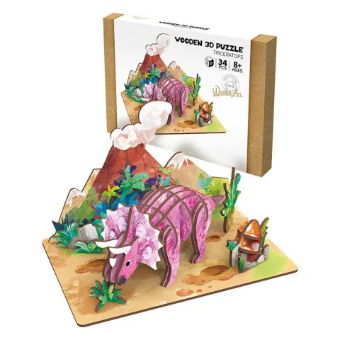 ROMPECABEZAS 3D TRICERATOPS JDMZ-003 - ZUMO - SIN COLOR