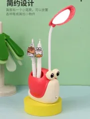 VELADOR INFANTIL CON PORTALAPIZ CARACOL MODV-00AO - VARIOS - ROJO