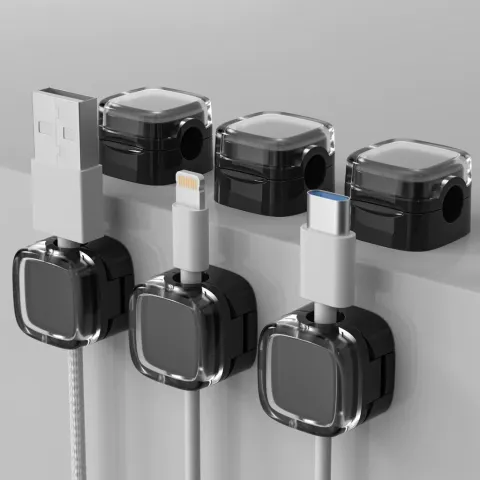 ORGANIZADOR PARA CABLES MAGNETICO PACK X 6 MODV-00DN - VARIOS - NEGRO