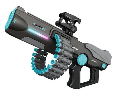 AMETRALLADORA AUTOMATICA LANZA DARDOS MODZ-00HF - ZUMO - GRIS