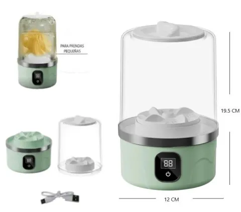 MINI LAVARROPA PORTATIL RECARGABLE
